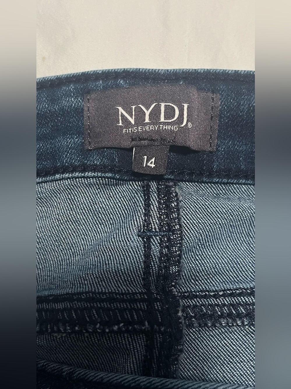 Women’s Plus  NYDJ BARBARA BOOTCUT Mid- Blue  High - Rise Jeans Size 14 - Picture 3 of 11